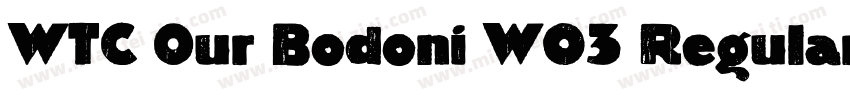 WTC Our Bodoni W03 Regular字体转换